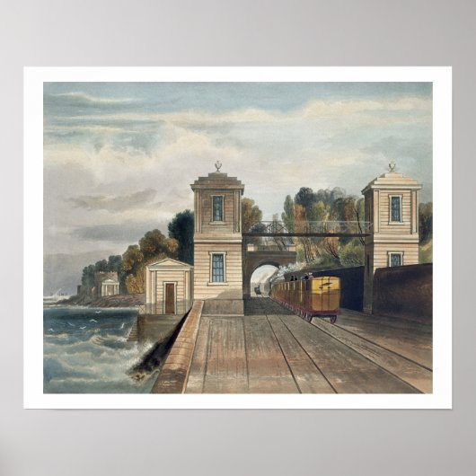 Dublin en Kingstown Spoorweg: Granite Pavilion en Poster (Voorkant)