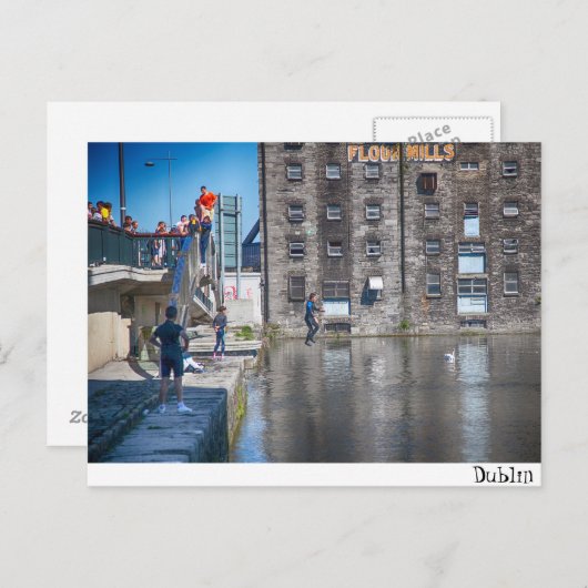 Dublin/Groot Kanaal Briefkaart (Voorkant / Achterkant)