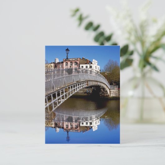 Dublin Halfpenny Bridge Briefkaart (Staand voorkant)