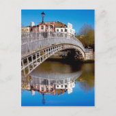 Dublin Halfpenny Bridge Briefkaart (Voorkant)