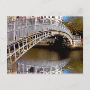 Dublin Halfpenny Bridge Briefkaart