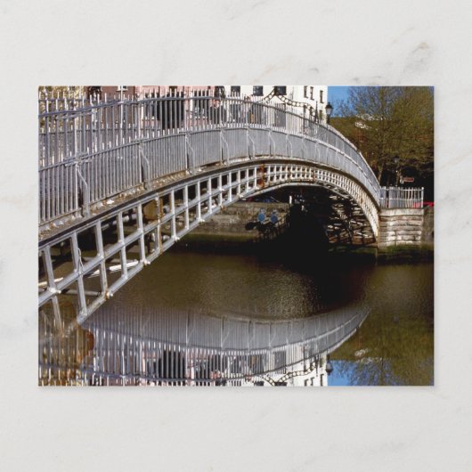 Dublin Halfpenny Bridge Briefkaart (Voorkant)