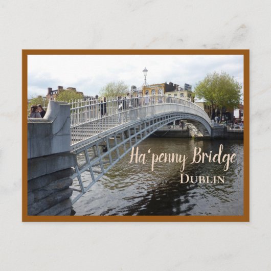 Dublin (Ha'penny Bridge) Briefkaart (Voorkant)