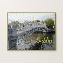 Dublin (Ha'penny Bridge) met tekst Legpuzzel