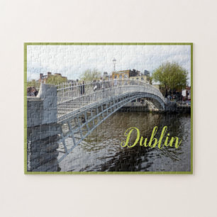 Dublin (Ha'penny Bridge) met tekst Legpuzzel