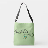 Dublin Heart  Bag, Ierland Crossbody Tas (Achterkant)