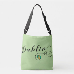 Dublin Heart  Bag, Ierland Crossbody Tas