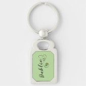 Dublin Heart Keyring, Ierland Sleutelhanger (Voorkant)