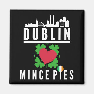 Dublin houdt van Mince Pies stadsgezicht Magneet