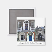 Dublin Ierland, Antiek Doorways Magneet (Voorkant / Achterkant)
