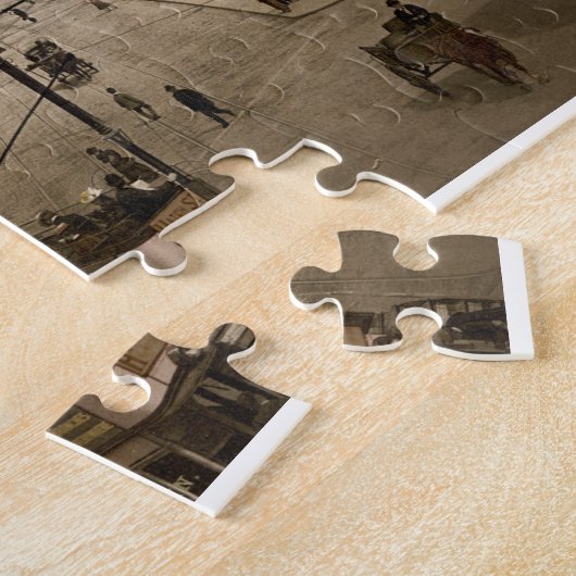 Dublin Ierland begin 1900 straatschouwburg Legpuzzel (Zijkant)