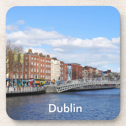 Dublin. Ierland Bier Onderzetter (Voorkant)