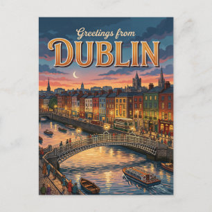Dublin Ierland Briefkaart