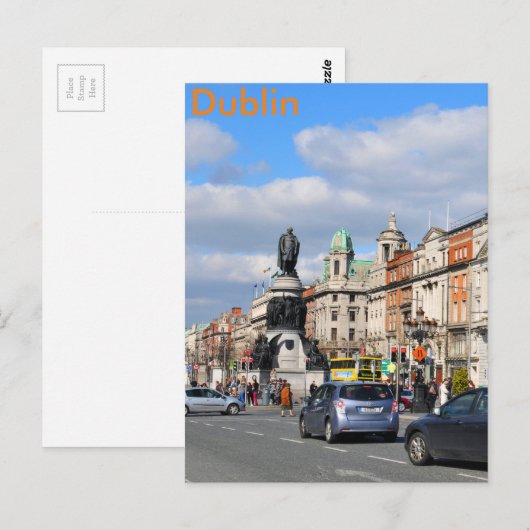 Dublin. Ierland Briefkaart (Voorkant / Achterkant)