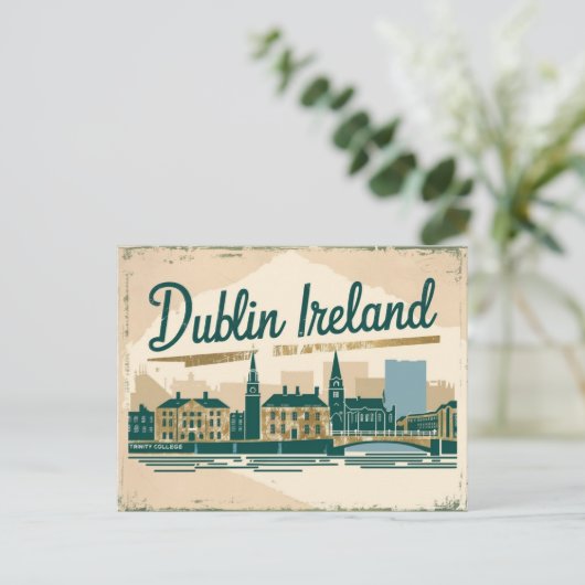  Dublin, Ierland Briefkaart (Staand voorkant)