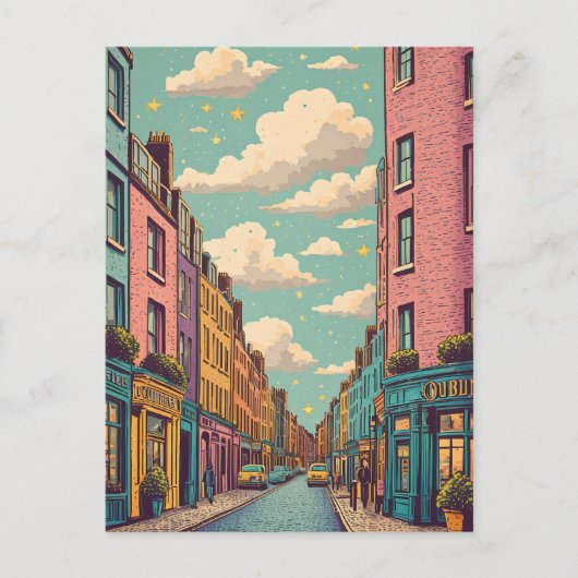  Dublin Ierland Briefkaart (Voorkant)