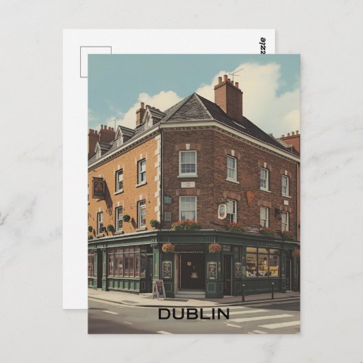 Dublin Ierland Briefkaart (Voorkant / Achterkant)