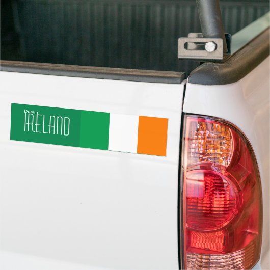 Dublin, Ierland Bumpersticker (Op Truck)