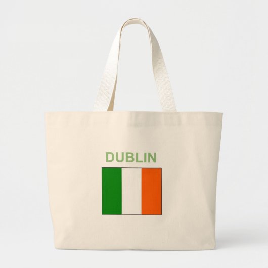 Dublin Ierland Celtic Grote Tote Bag (Voorkant)