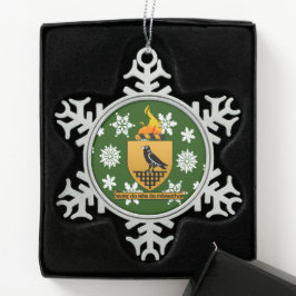 Dublin Ierland Crest Irish Tin Sneeuwvlok Ornament