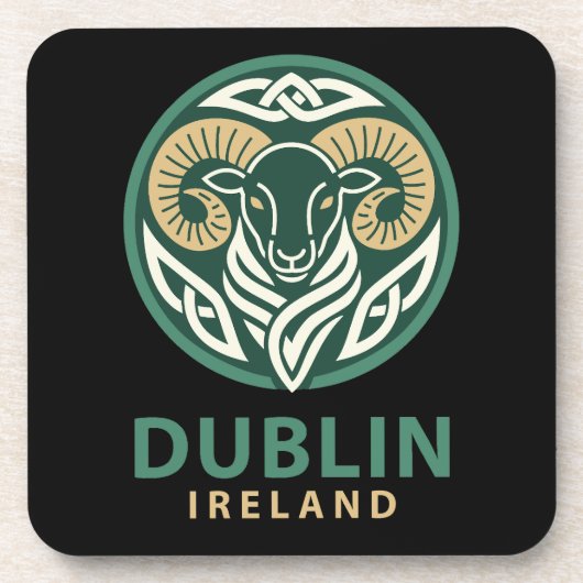 Dublin Ierland Europa Bier Onderzetter (Voorkant)