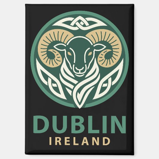 Dublin Ierland Europa Magneet (Voorkant)