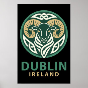 Dublin Ierland Europa Poster