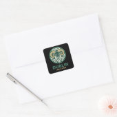 Dublin Ierland Europa Vierkante Sticker (Envelop)