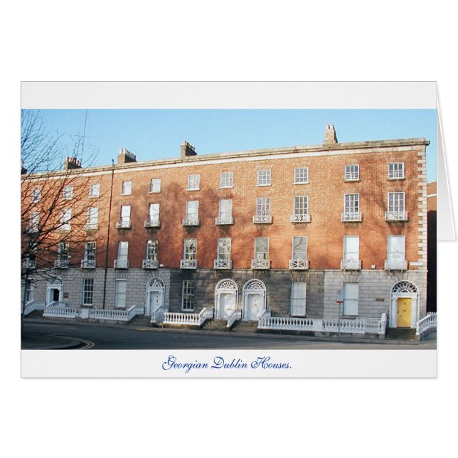 Dublin Ierland, Georgische woningen, antiek deurop (Voorkant Horizontaal)