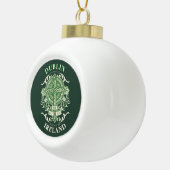 Dublin Ierland Ierse Keltisch Kruis Keramische Bal Ornament (Rechts)