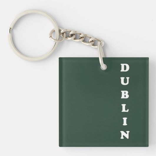 Dublin Ierland, ik hou van Dublin Sleutelhanger (voorkant)
