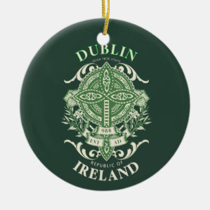 Dublin Ierland Irish Celtic Cross Keramisch Ornament