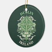 Dublin Ierland Irish Celtic Cross Keramisch Ornament (Links)