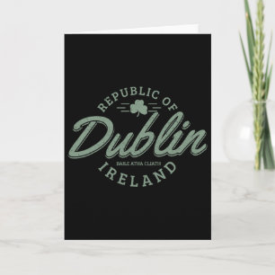 Dublin Ierland Klaverblad Iers St. Patricksdag Kaart