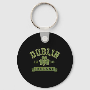 Dublin Ierland Klaverblad Shamrock Keltisch Opgeri Sleutelhanger