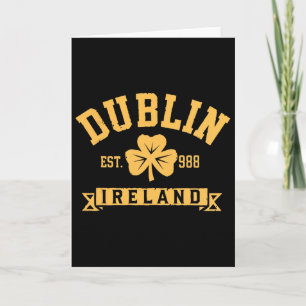 Dublin Ierland Klaverblad Shamrock Opgericht 988 S Kaart