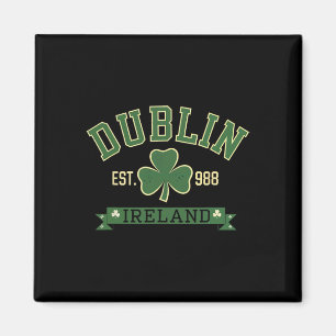 Dublin Ierland Klaverblad Shamrock St. Patrick's D Magneet
