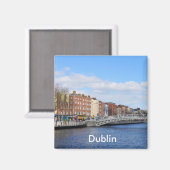 Dublin. Ierland Magneet (Voorkant / Achterkant)
