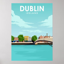 Dublin Ierland - Minimale illustratiereiskunst