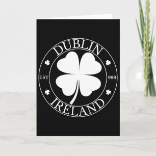 Dublin Ierland Opgericht 988 Klaverblad Klaver St. Kaart