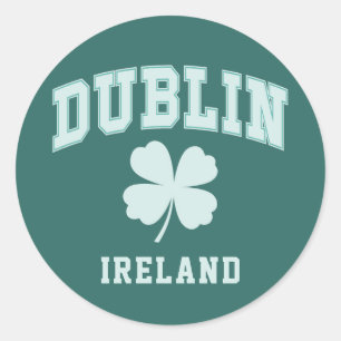 Dublin Ierland Ronde Sticker