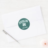 Dublin Ierland Ronde Sticker (Envelop)