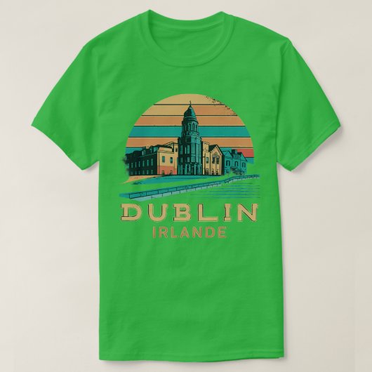 Dublin Ierland T-shirt (Design voorkant)