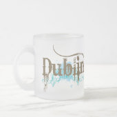 Dublin Ierland T-shirt Matglas Koffiemok (Links)