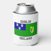 Dublin, Ierland Vlag Blikjeskoeler (Blikje Achterkant)