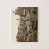 Dublin Ierland vroege 1900 straatbeeld legpuzzel (Verticaal)