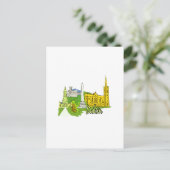 dublin iers city graphic.png briefkaart (Staand voorkant)