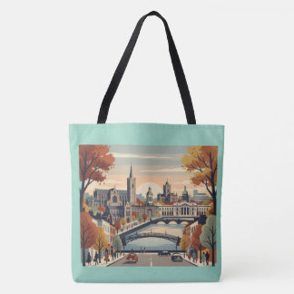 Dublin in de herfst tote bag