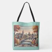Dublin in de herfst tote bag (Achterkant)