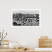 Dublin Ireland 1930's Guinness barge on Liffey Poster (Keuken)